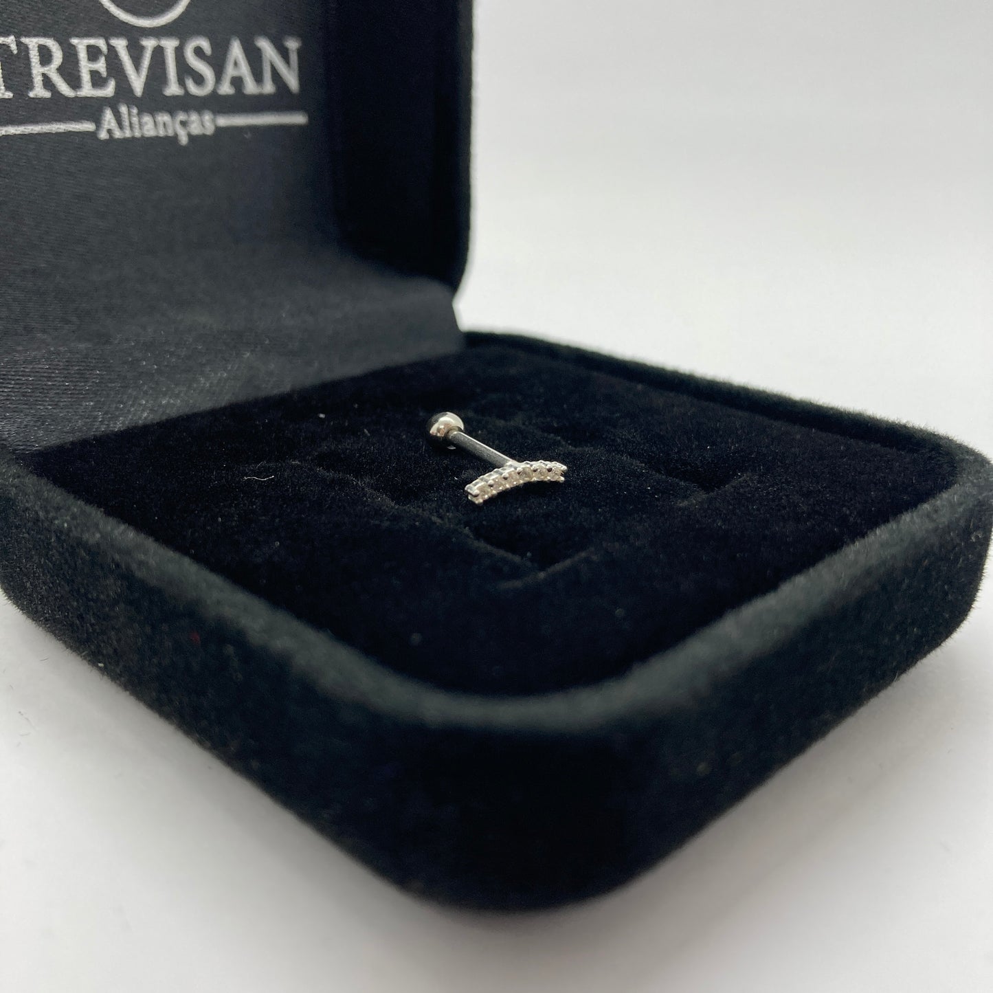 Piercing em Prata 925- Cravejado