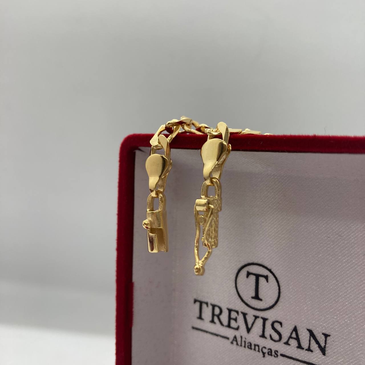 Pulseira Grumet Folheado a Ouro