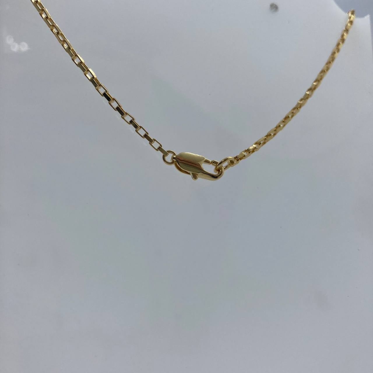 Colar Folheado Cruz- 70cm