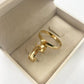 Par de Aliança Noivado/Casamento Ouro 750/18k - Soul Mate 3mm Meia Cana Polida + Anel Brinde