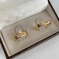 Par de Aliança Noivado/Casamento Ouro 750/18k - Celestina 5mm Chanfrada Polida + Anel Brinde
