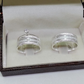 Par de Aliança Namoro em Prata 950 - Pinho 7mm Reta Diamantada + Anel Brinde