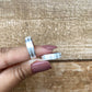 Par de Aliança Namoro em Prata 950 - Majestade Meia cana 5mm Acetinada + Anel Brinde