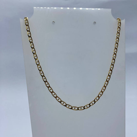 Corrente Piastrine- Folheado a ouro/60cm