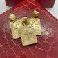 Pingente Banhado Medalha Cruz