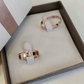 Par de Aliança Banhada - Cercare Rosé 3mm Reta Polida + Anel Brinde