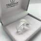 Par de Aliança Namoro em Prata 950 - Dream Reta 4mm Diamantada + Anel Brinde