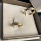 Par de Aliança Noivado/Casamento Ouro 750/18k - Florença 4mm Reta Polida + Anel Brinde