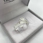 Par de Aliança Namoro em Prata 950 - Dream Reta 4mm Diamantada + Anel Brinde
