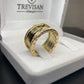 Par de Aliança Noivado/Casamento Ouro 750/18k - Amazing 10mm Polida + Anel Brinde