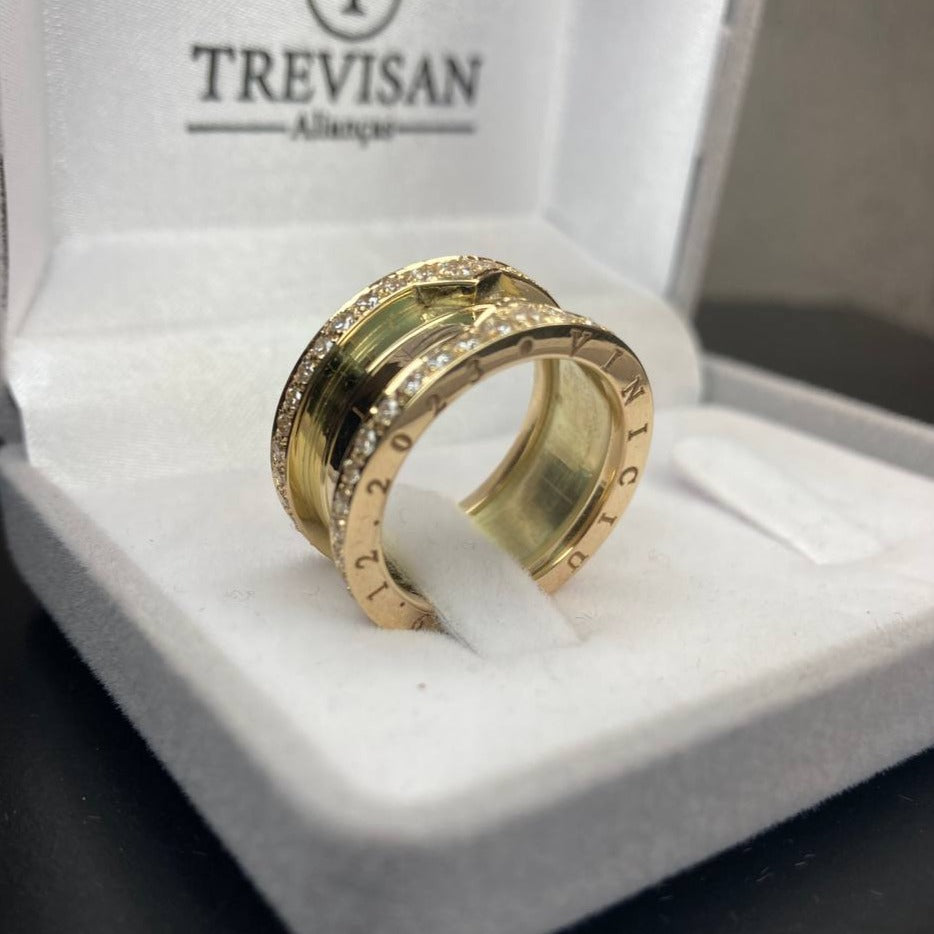 Par de Aliança Noivado/Casamento Ouro 750/18k - Amazing 10mm Polida + Anel Brinde