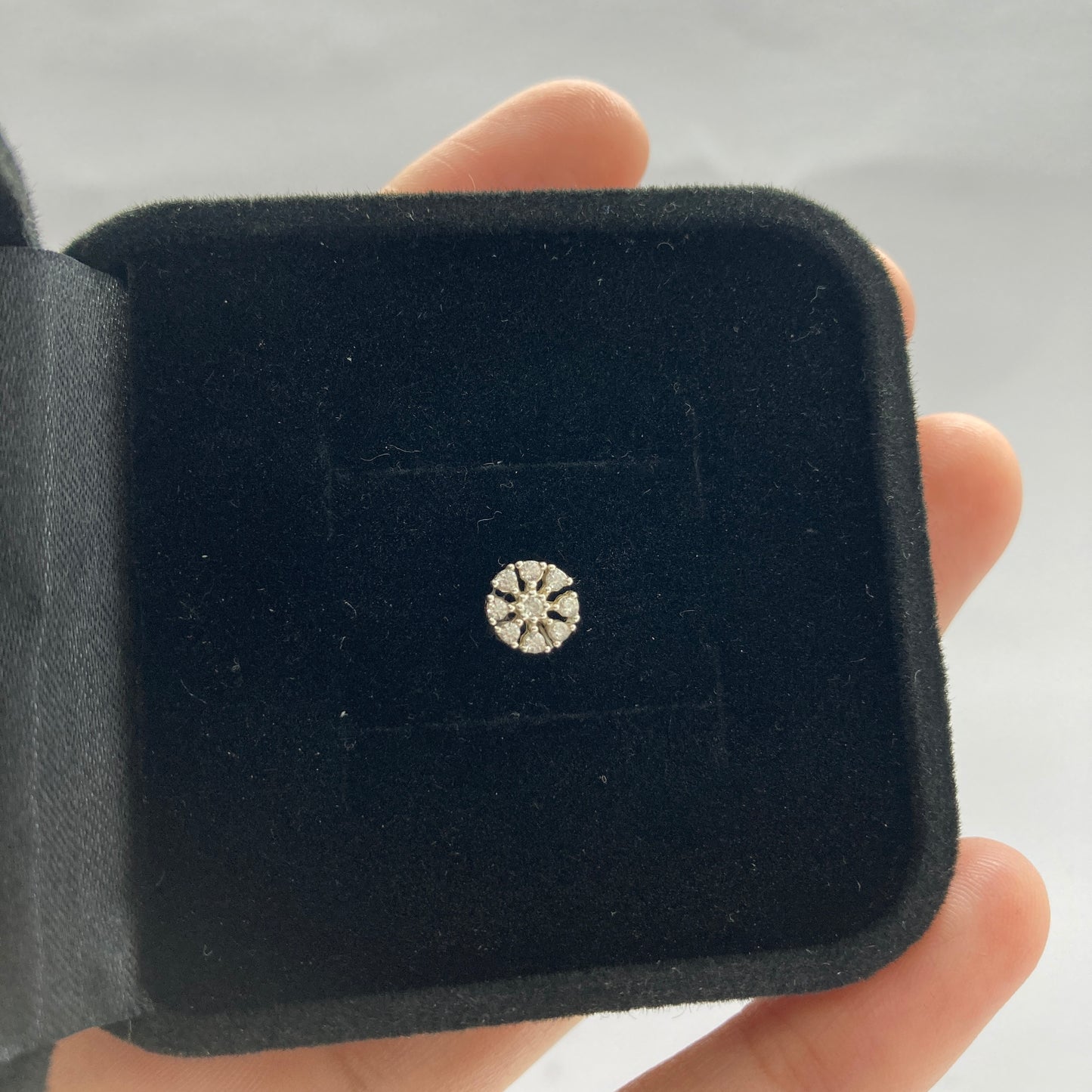 Piercing Trágus em Prata 925- Floco de Neve