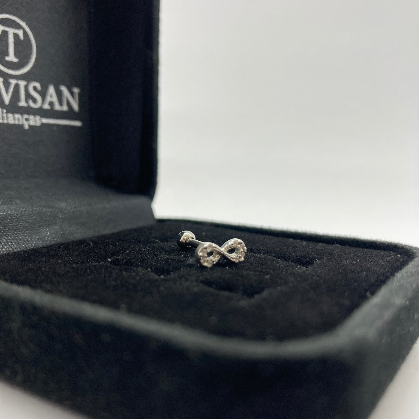 Piercing Trágus em Prata 925- Infinito