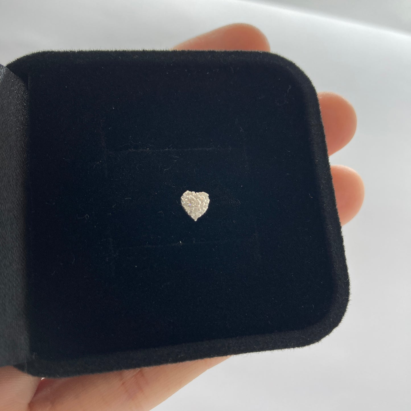 Piercing Trágus em Prata 925- Coração