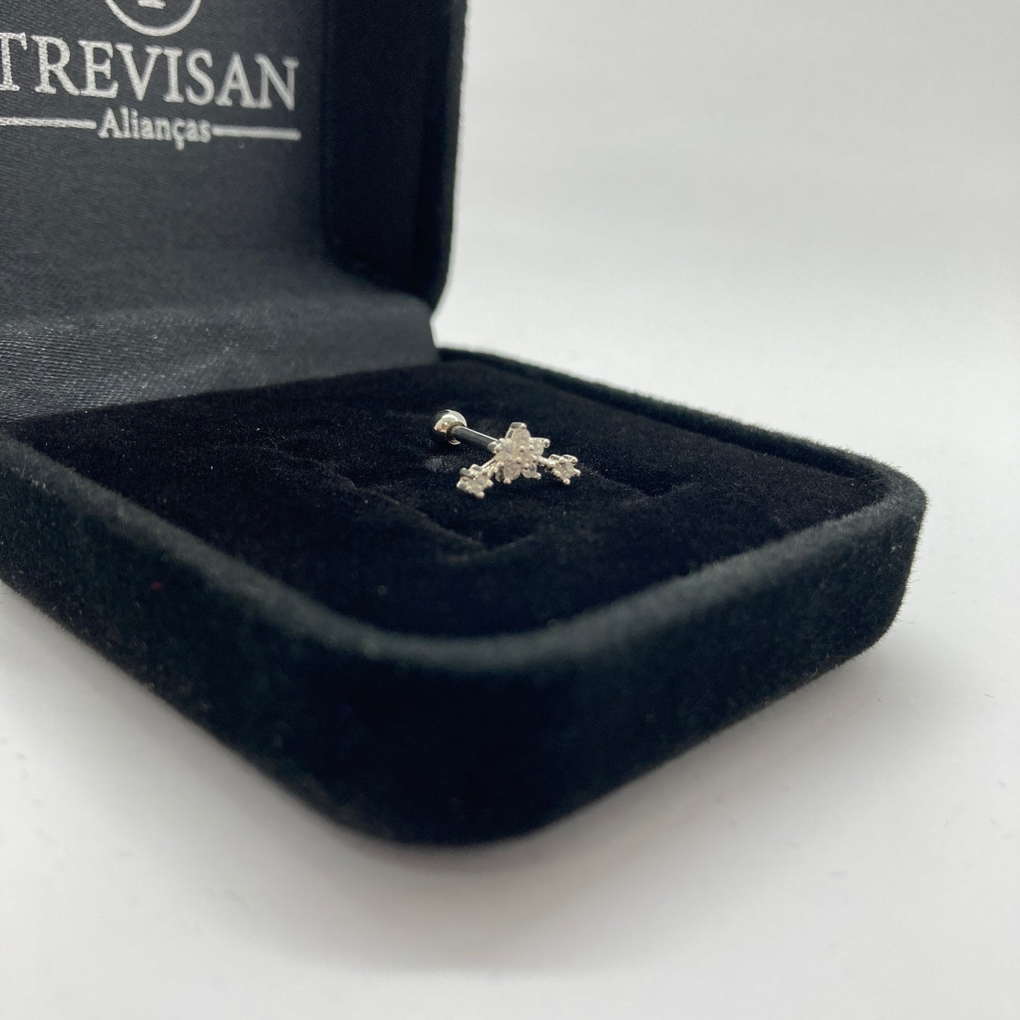 Piercing em Prata 925- Flor
