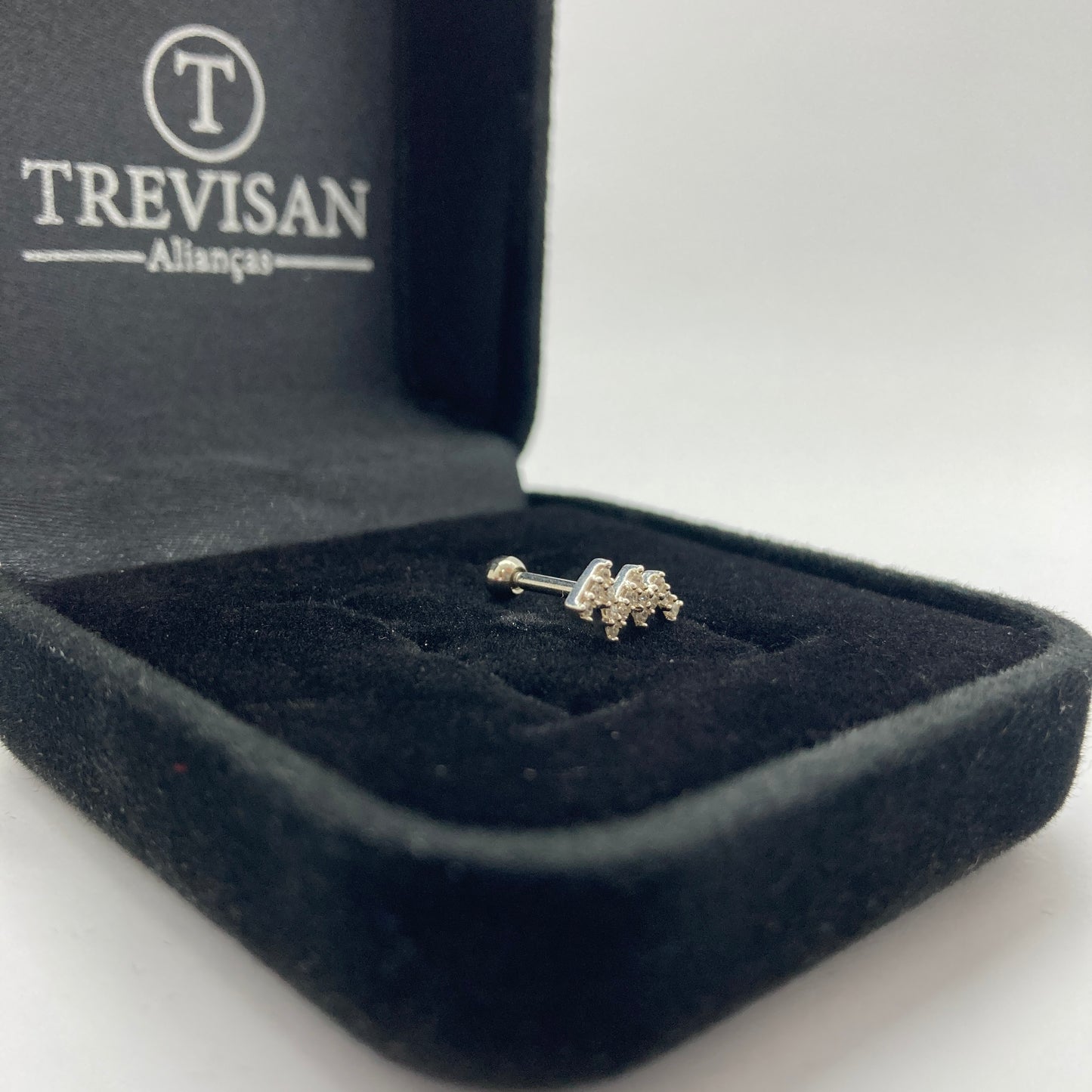 Piercing em Prata 925- Zigue-zague