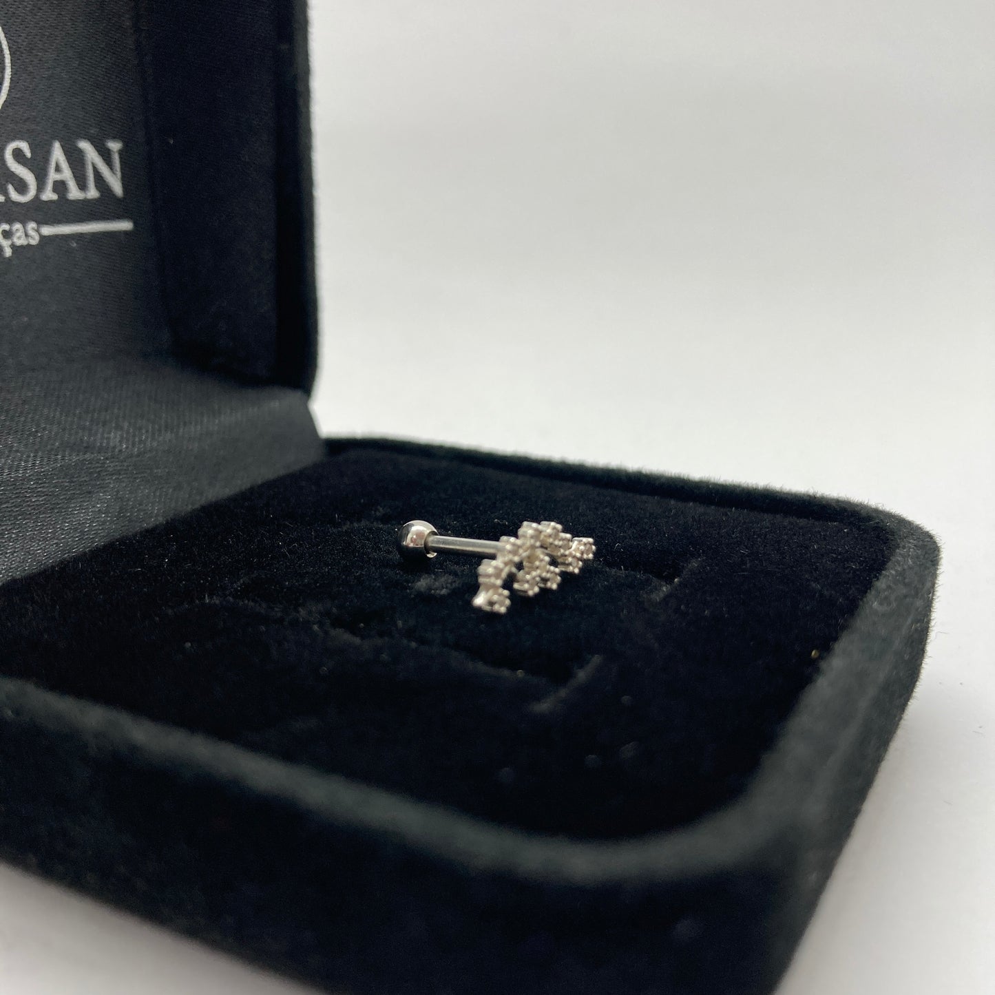 Piercing em Prata 925- Folha