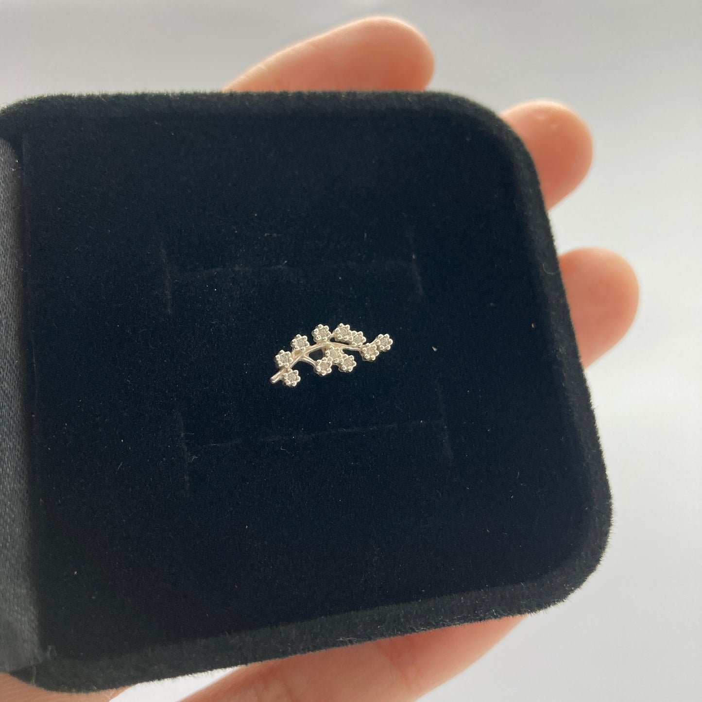 Piercing em Prata 925- Folha