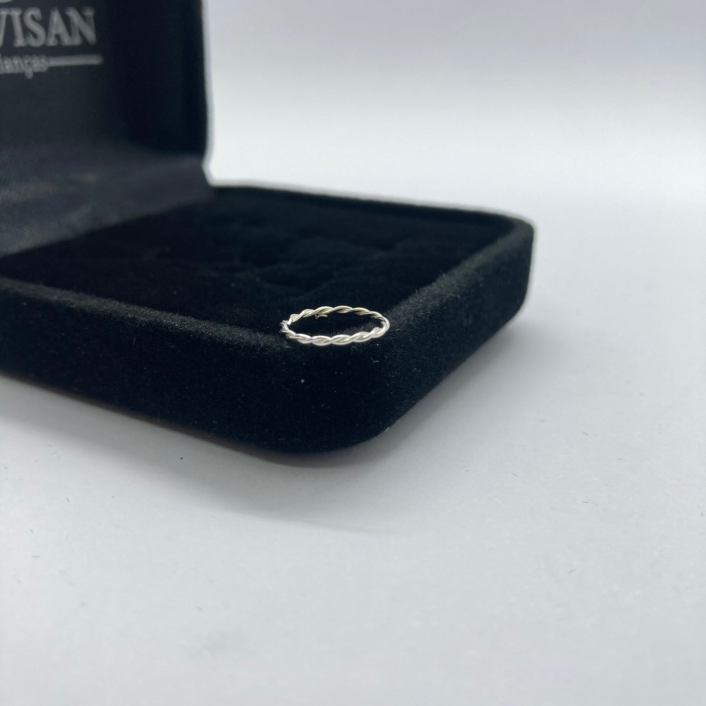Piercing em Prata 925- Argolinha Torcida Nariz