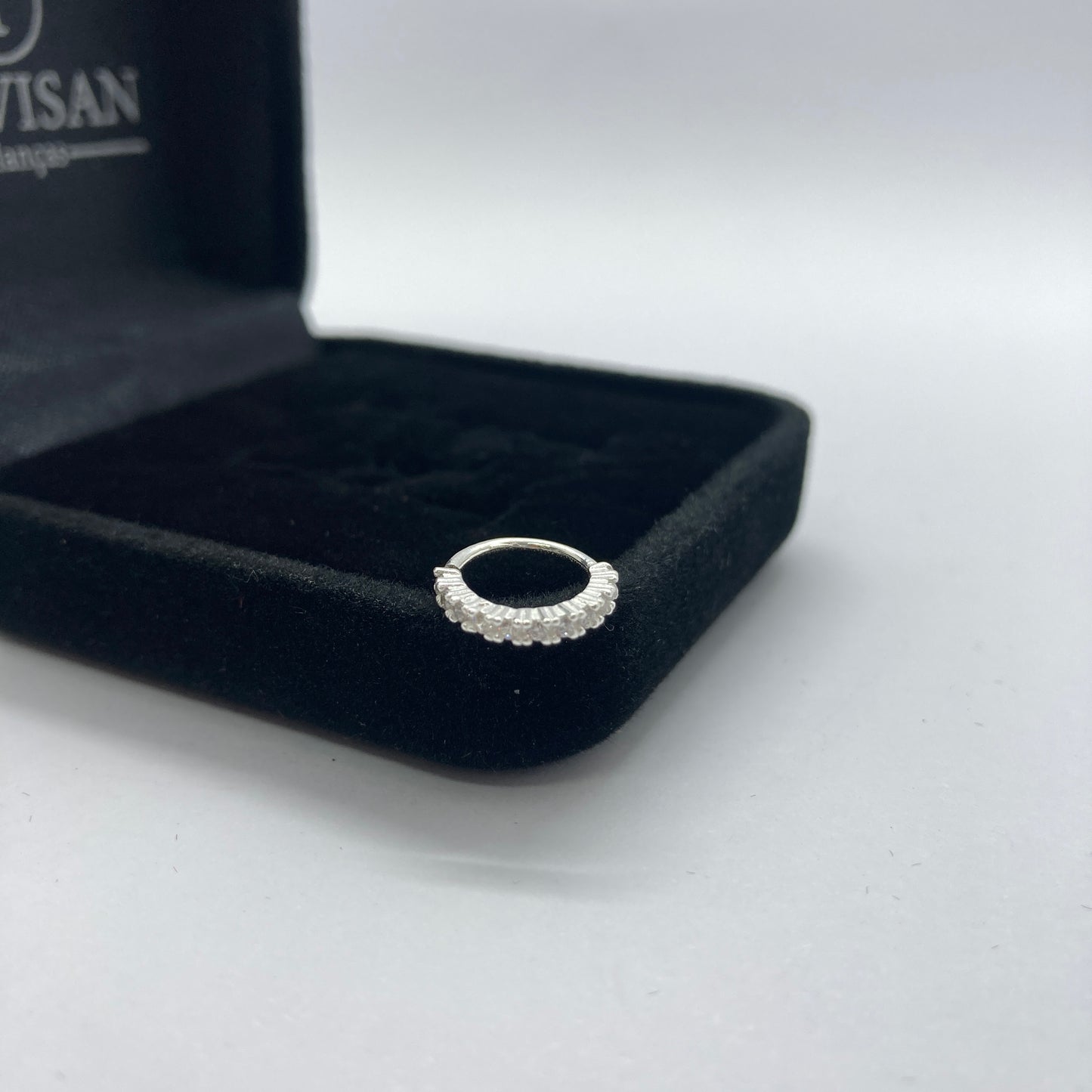 Piercing em Prata 925- Argola cravejada