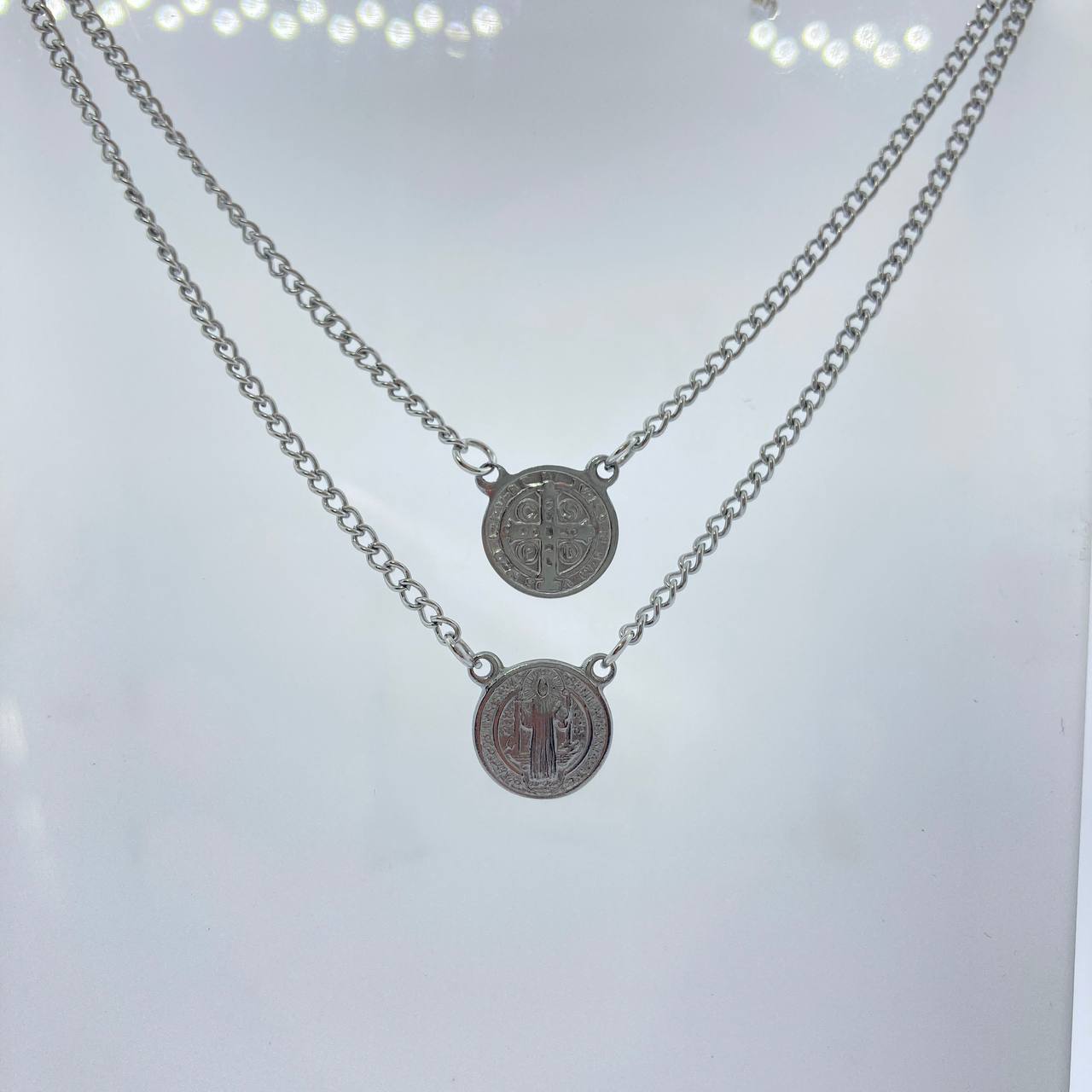 Escapulário Aço Premium- Medalha