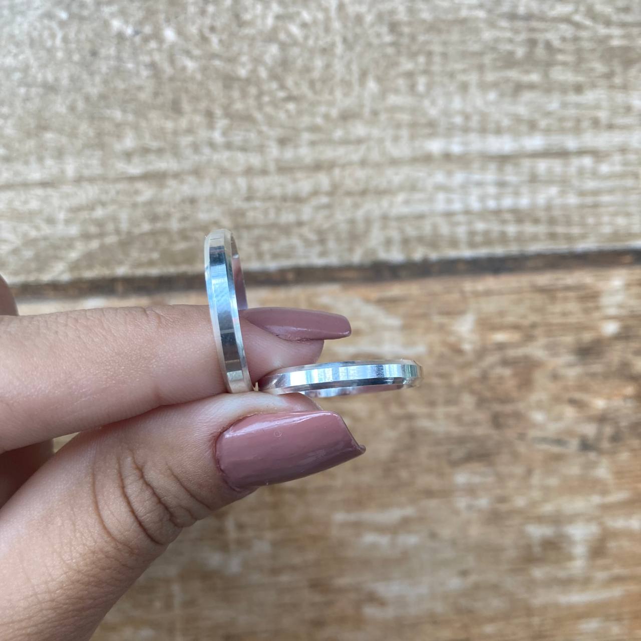 Par de Aliança Namoro em Prata 950 - Fairytale Chanfrada 3mm Polida + Anel Brinde