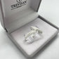Par de Aliança Namoro em Prata 950 - Encanto Abaulada 4mm Diamantada + Anel Brinde