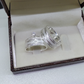 Par de Aliança Namoro em Prata 950 - Pinho 7mm Reta Diamantada + Anel Brinde