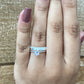 Par de Aliança Namoro em Prata 950 - Ipê-Branco 3mm Reta Diamantada/Polida + Anel Brinde