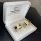 Par de Aliança Noivado/Casamento Ouro 750/18k - Amazing 10mm Polida + Anel Brinde